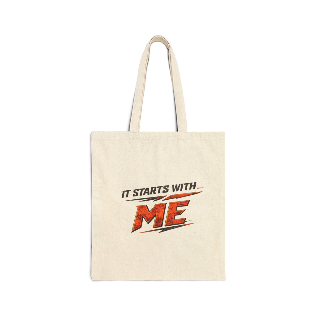 It Starts with me doubel sided Cotton Canvas Tote Bag