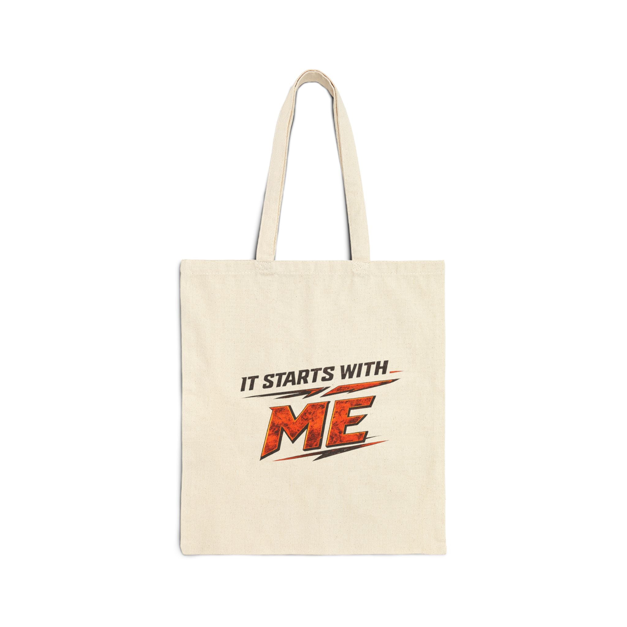 It Starts with me doubel sided Cotton Canvas Tote Bag