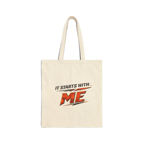 It Starts with me doubel sided Cotton Canvas Tote Bag