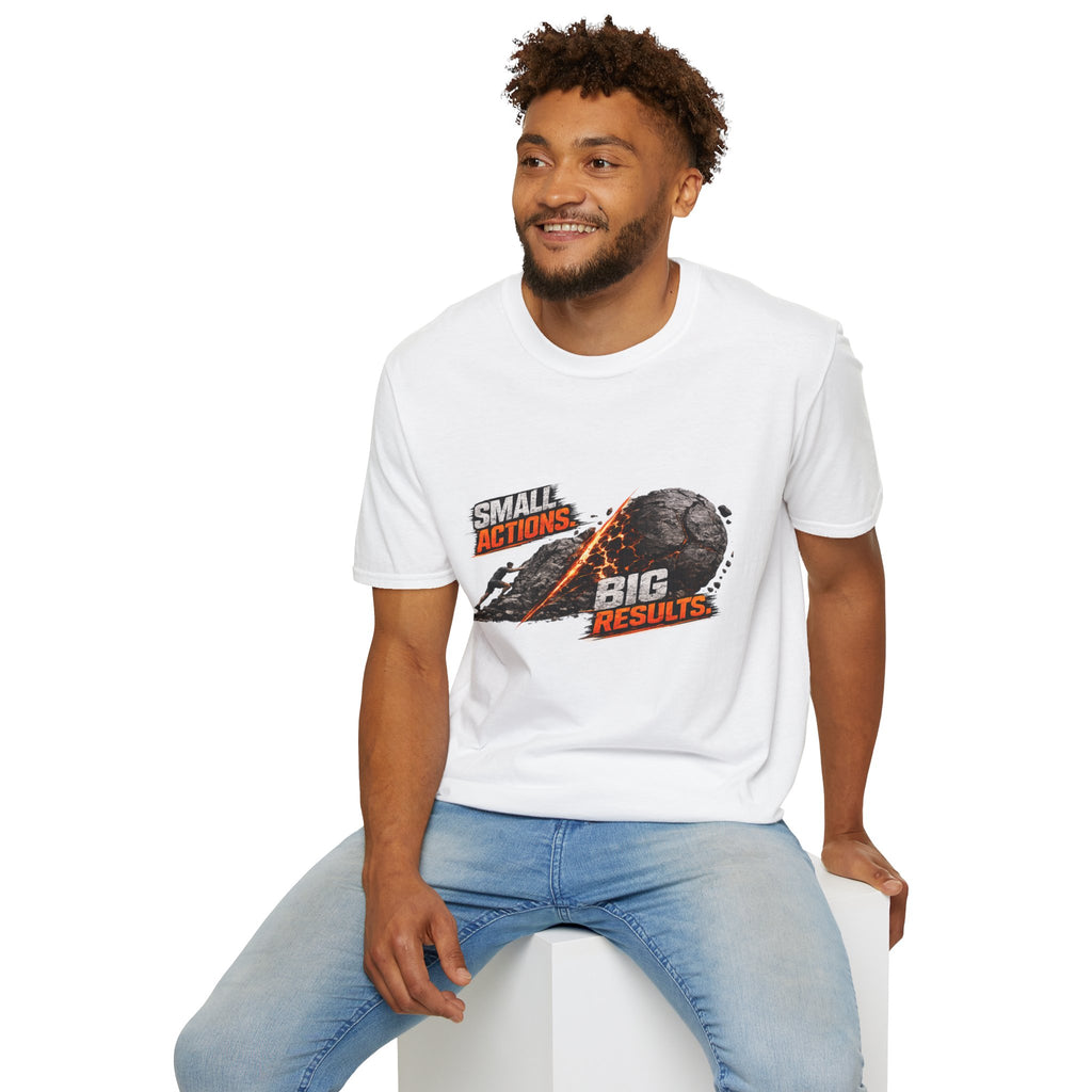 Small Actions Big Results Unisex Softstyle T-Shirt