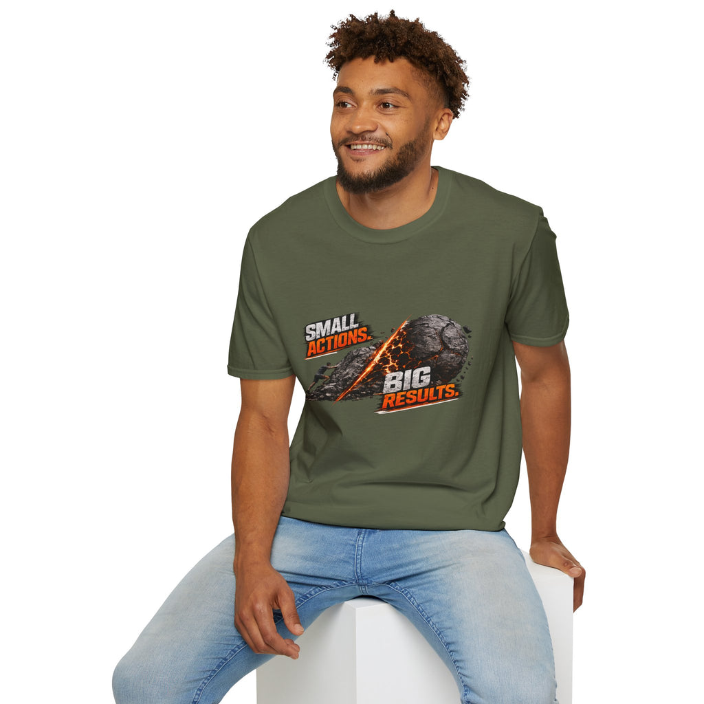 Small Actions Big Results Unisex Softstyle T-Shirt