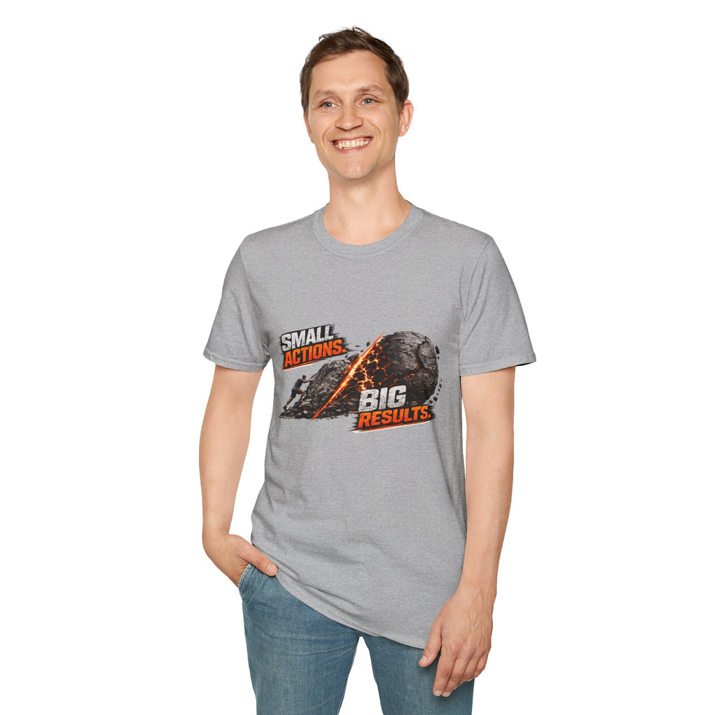 Small Actions Big Results Unisex Softstyle T-Shirt