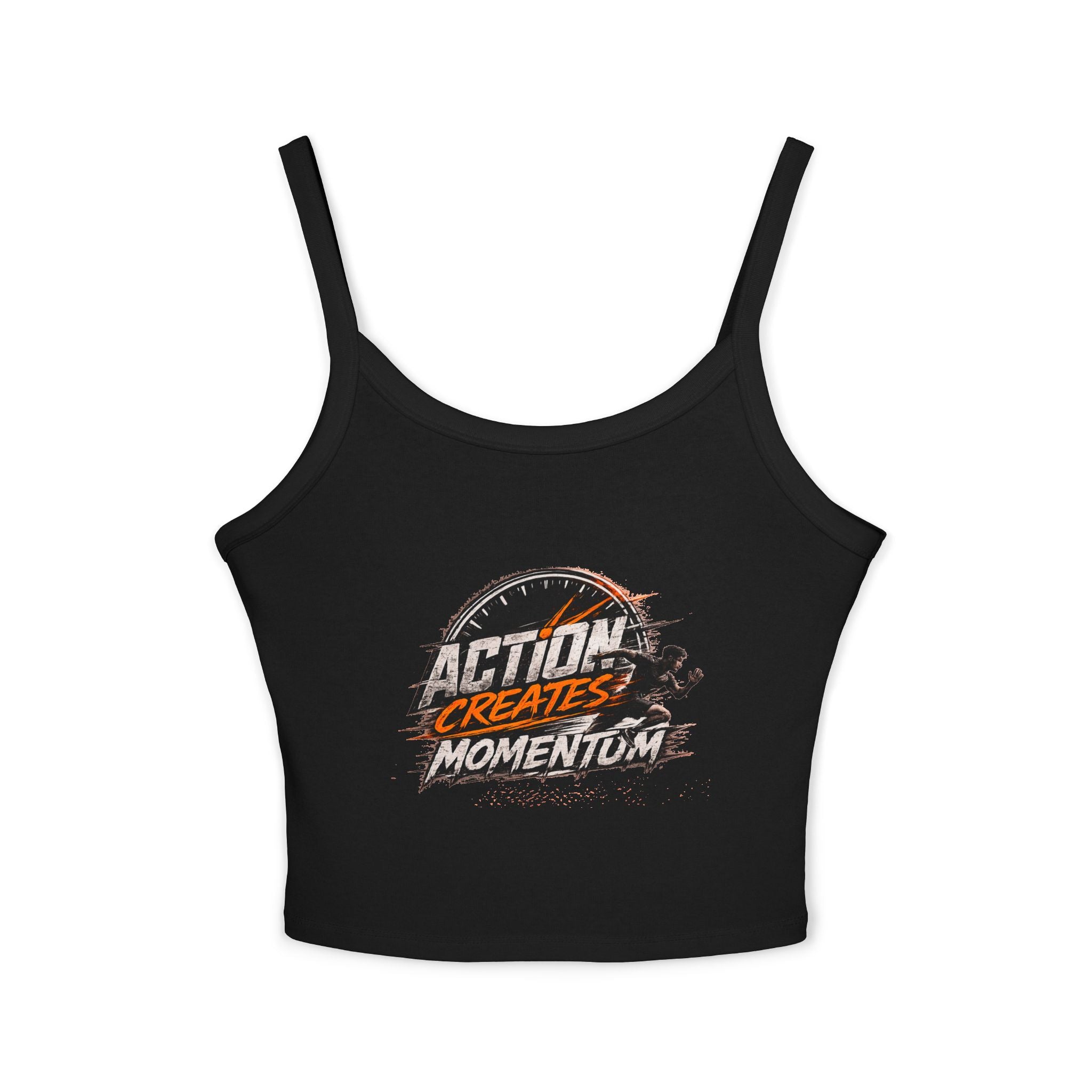 Action Creates Momentum Women's Spaghetti Strap Tank Top