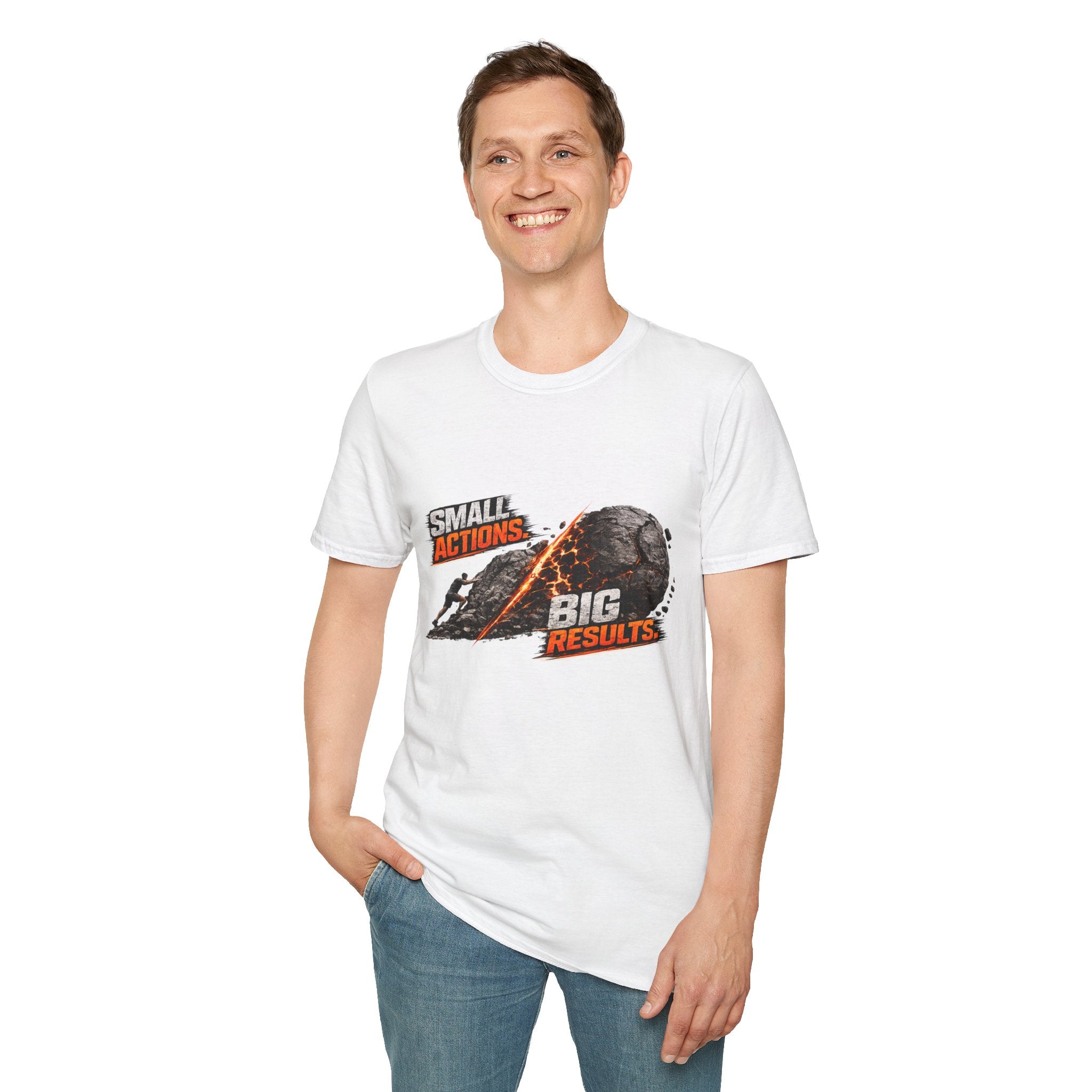 Small Actions Big Results Unisex Softstyle T-Shirt