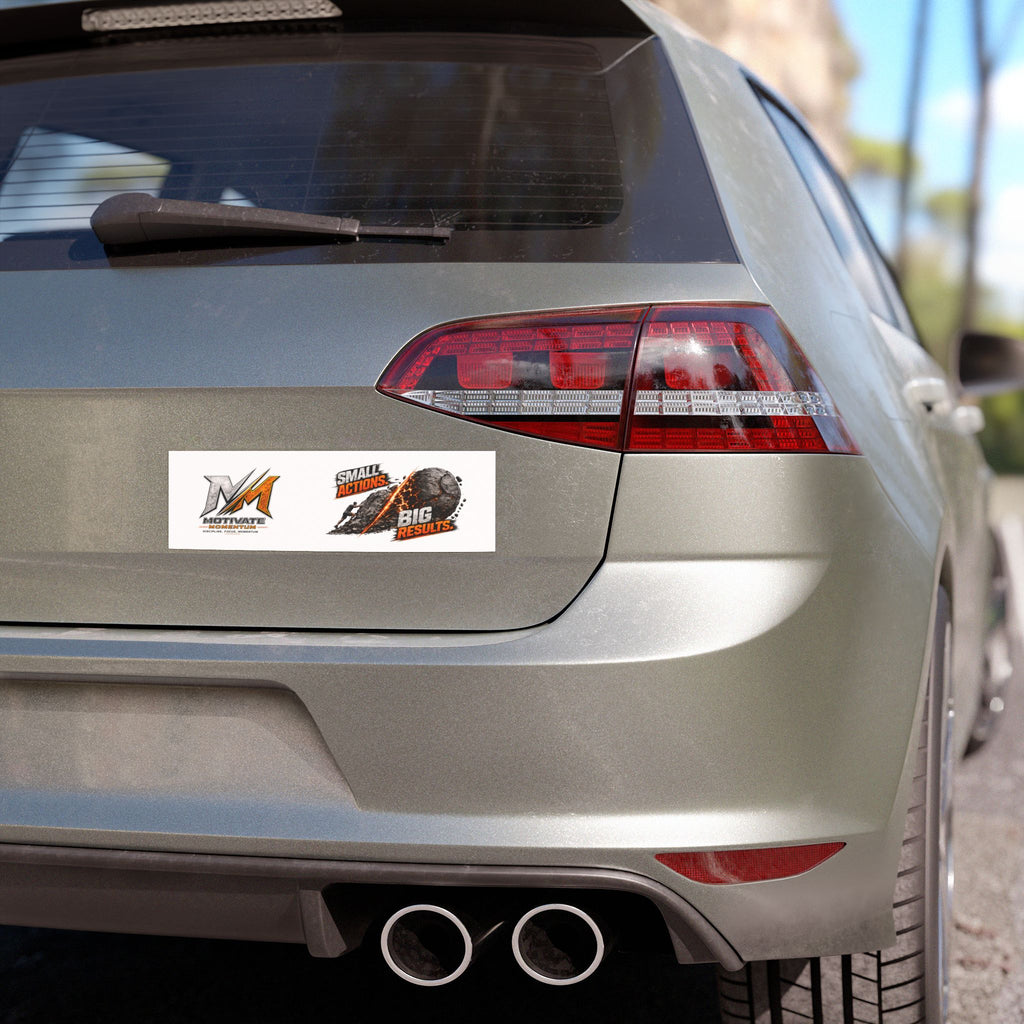 Small Actions Big Results Car Magnets