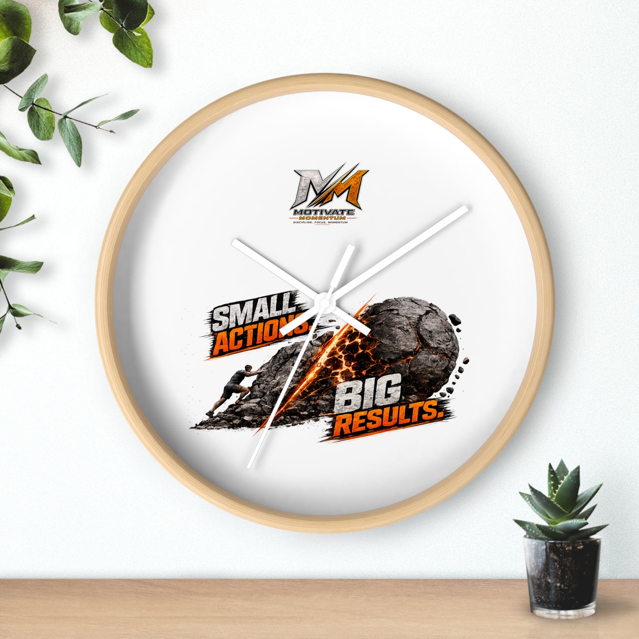 Small Actions Big Results Wall Clock