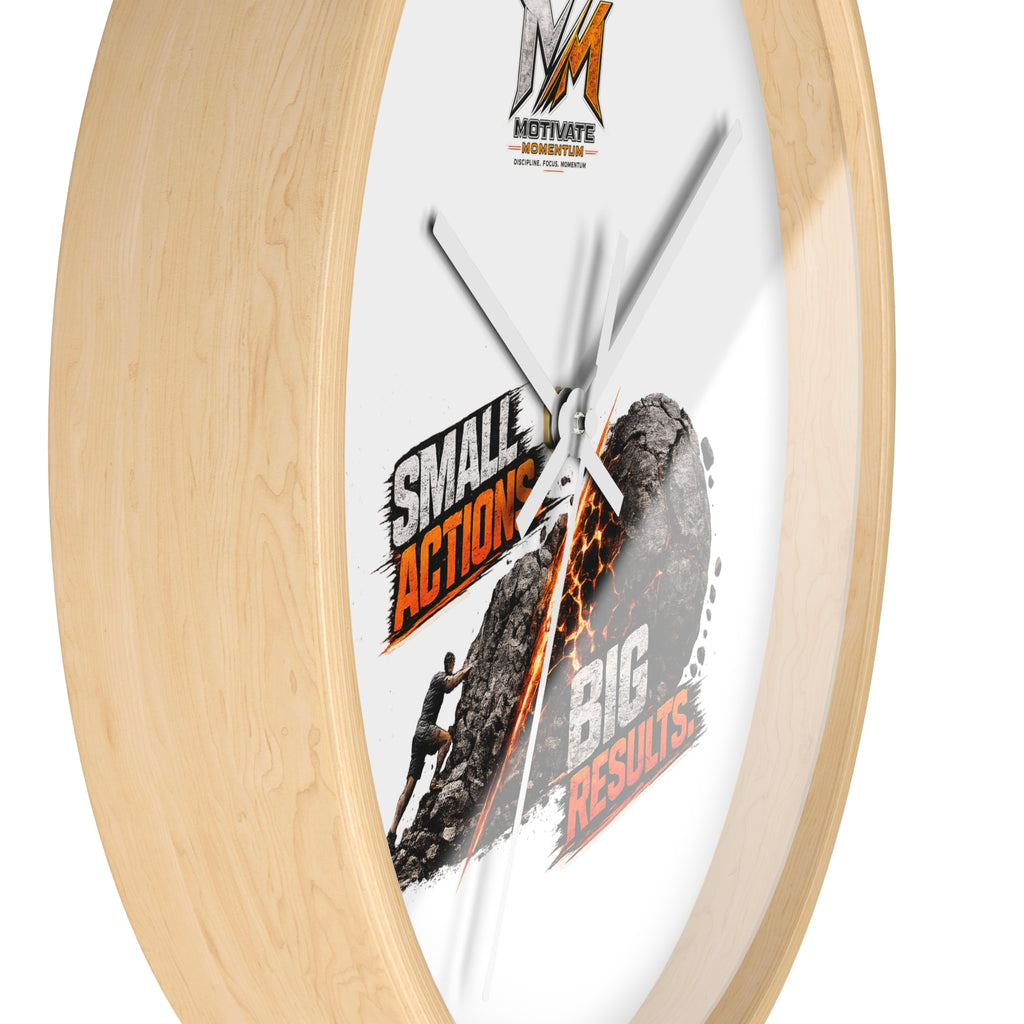Small Actions Big Results Wall Clock