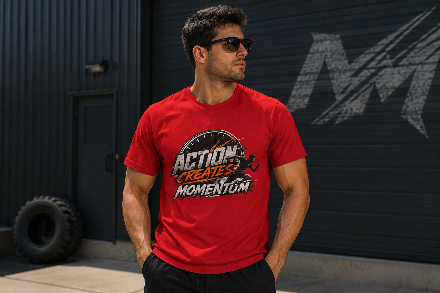 Action Creates Momemtum Unisex Jersey Short Sleeve Tee