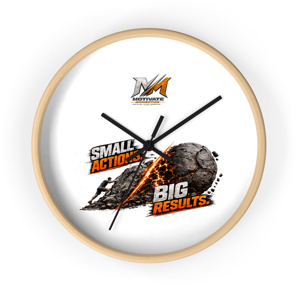 Small Actions Big Results Wall Clock