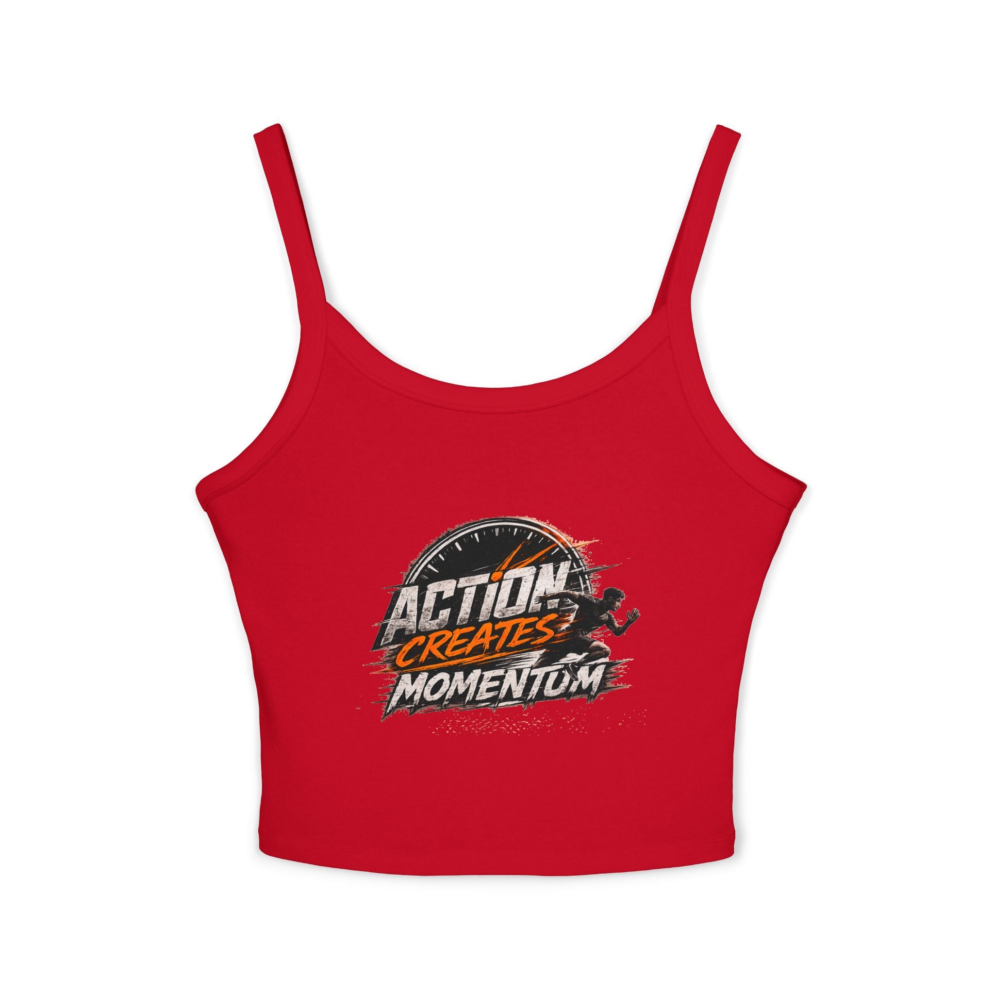 Action Creates Momentum Women's Spaghetti Strap Tank Top