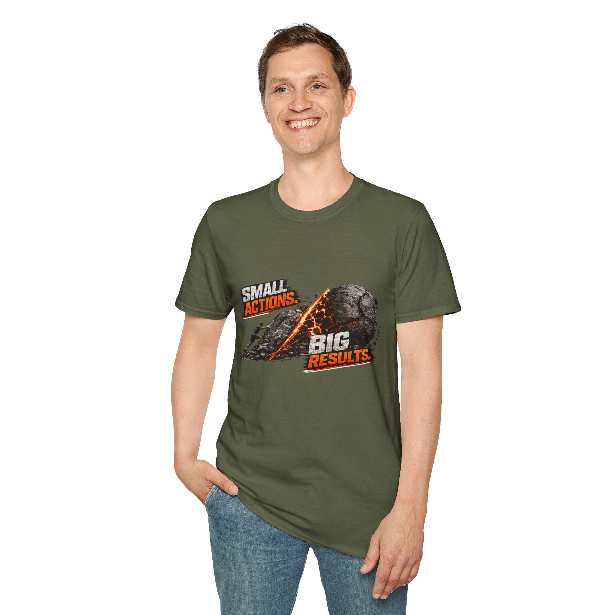 Small Actions Big Results Unisex Softstyle T-Shirt