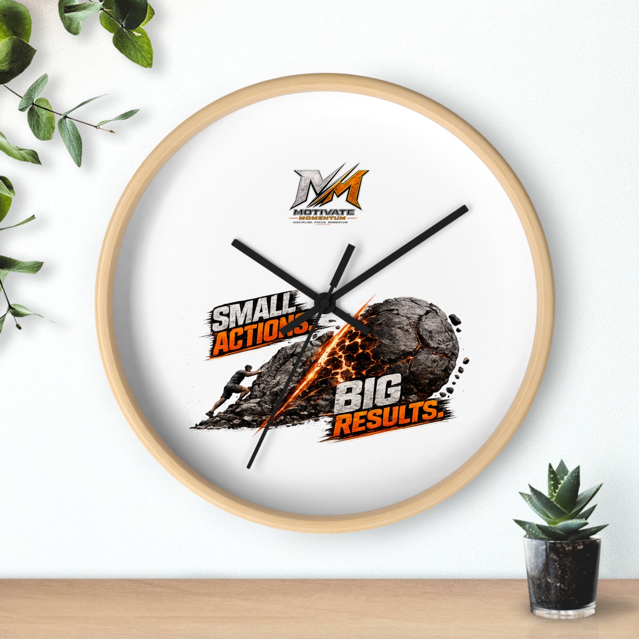 Small Actions Big Results Wall Clock