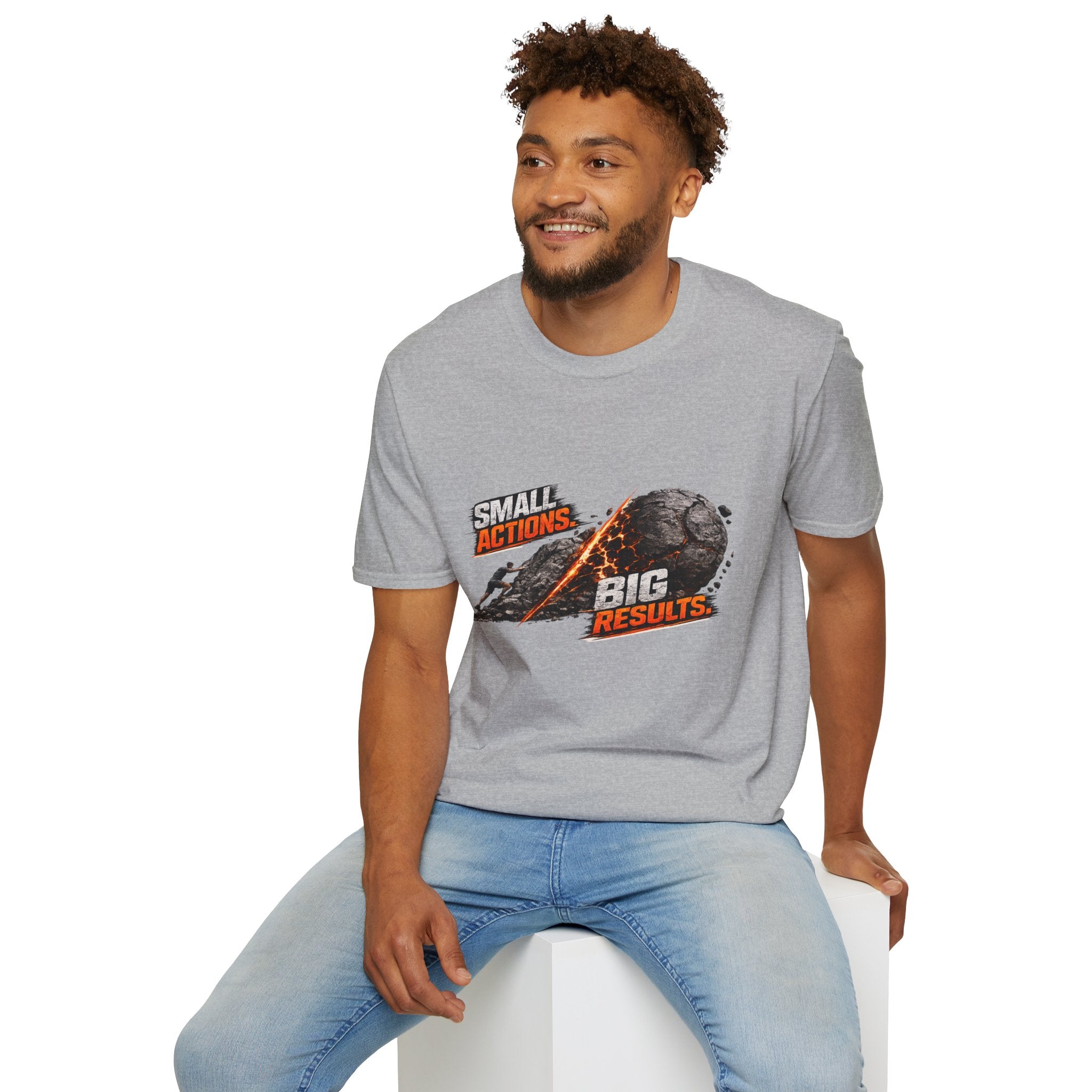 Small Actions Big Results Unisex Softstyle T-Shirt