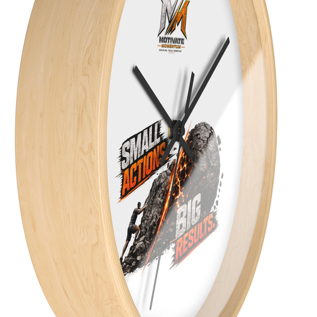 Small Actions Big Results Wall Clock