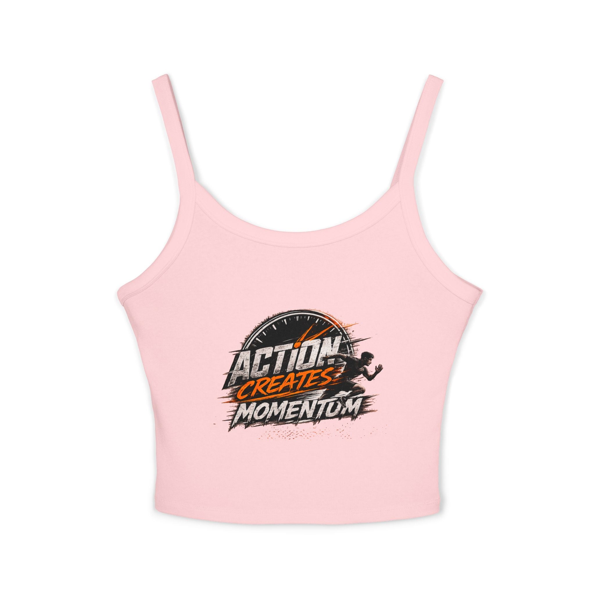 Action Creates Momentum Women's Spaghetti Strap Tank Top